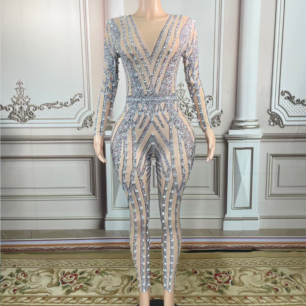 NEURAL DIAMOND JUMPSUIT