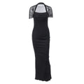 MESH SHOULDER BODYCON