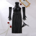 NEURAL MESH MIDI DRESS