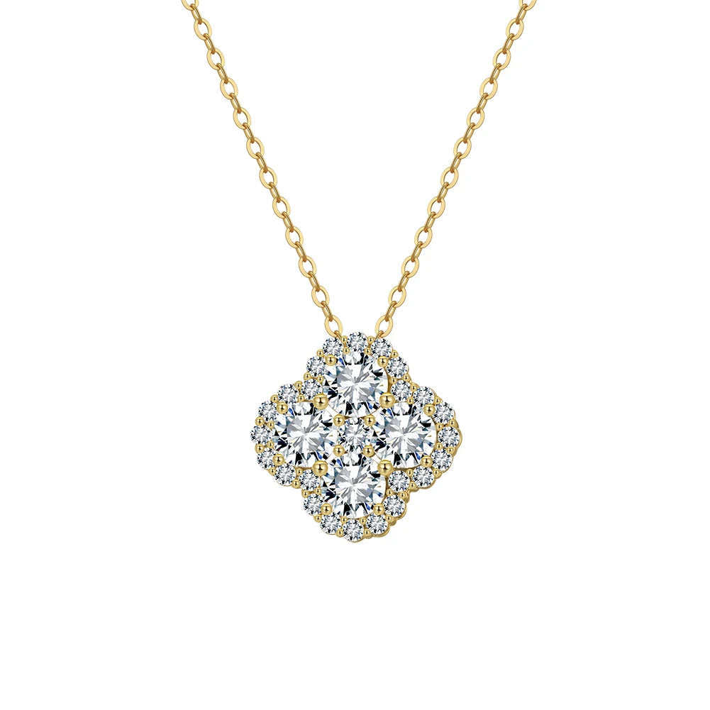 Collar Clover Halo Plata 925