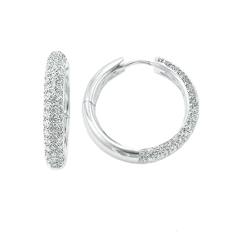 Aros Stardust Plata Maciza