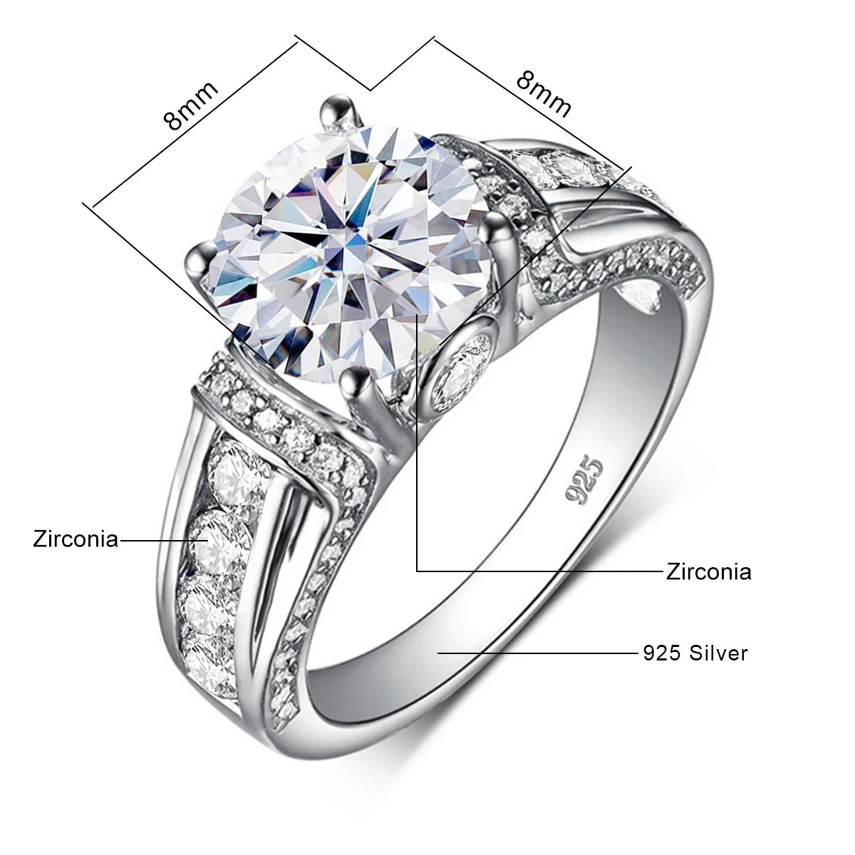 Anillo Royal Moissanita