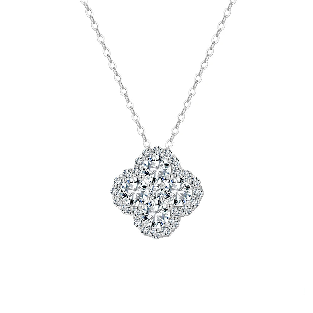 Collar Clover Halo Plata 925