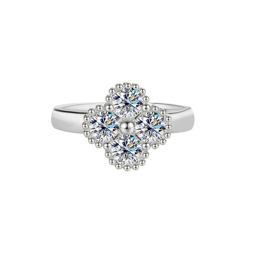Anillo Clover Moissanita 1.2ct