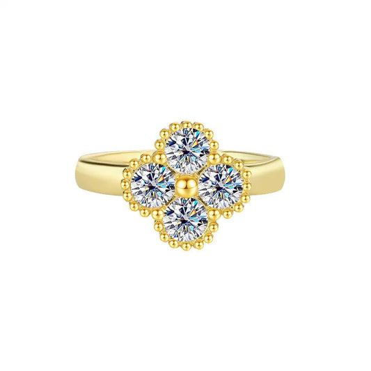 Anillo Clover Moissanita 1.2ct