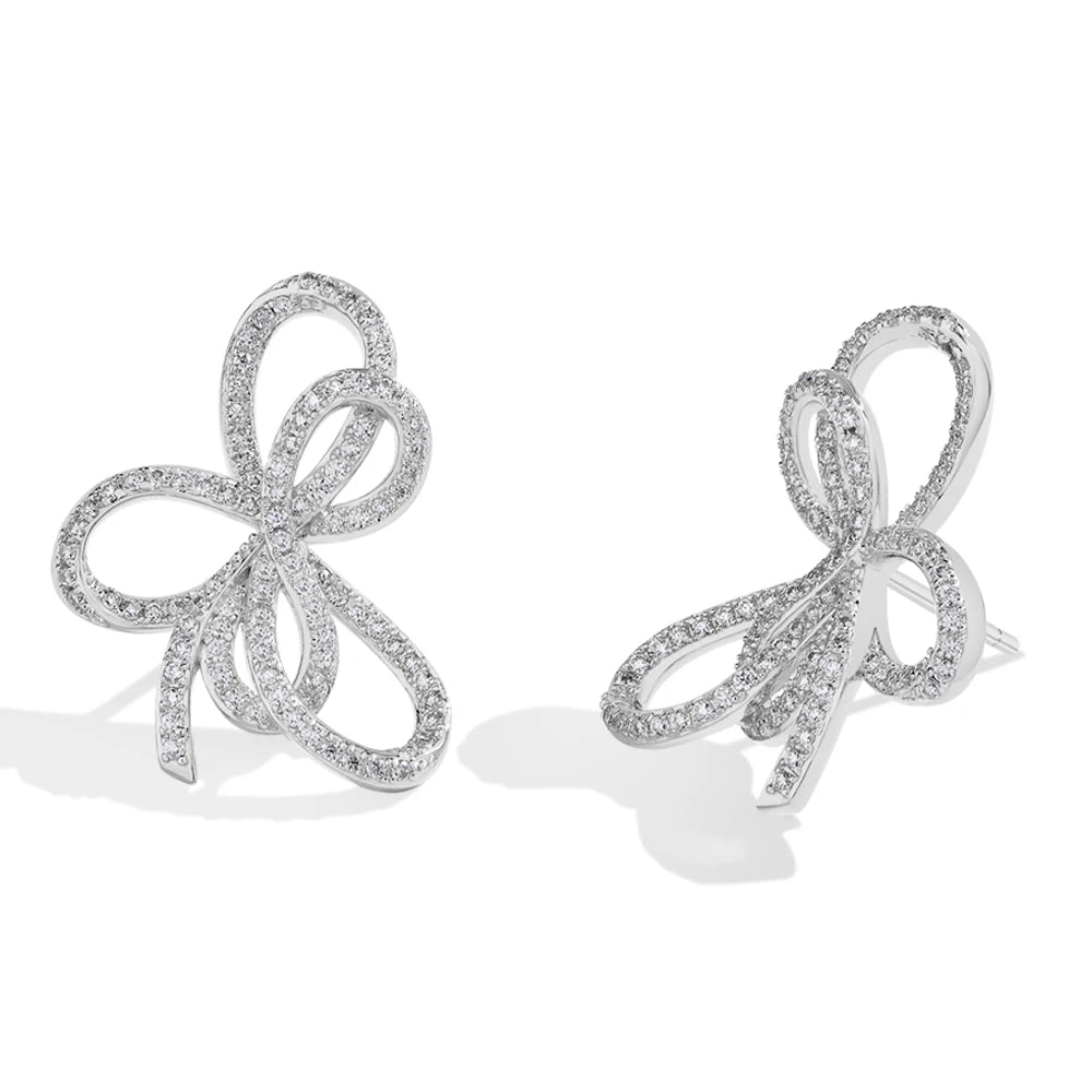 Pendientes Ribbon Moissanita