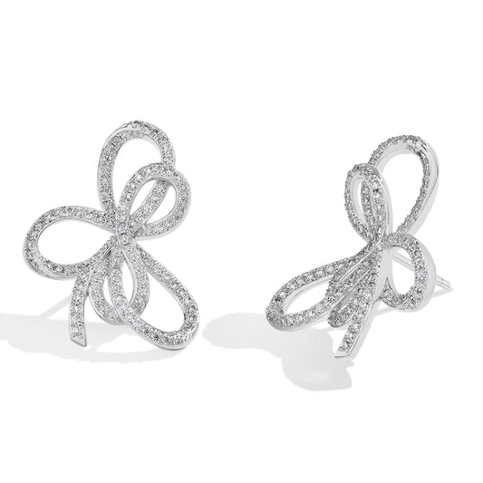 Pendientes Ribbon Moissanita