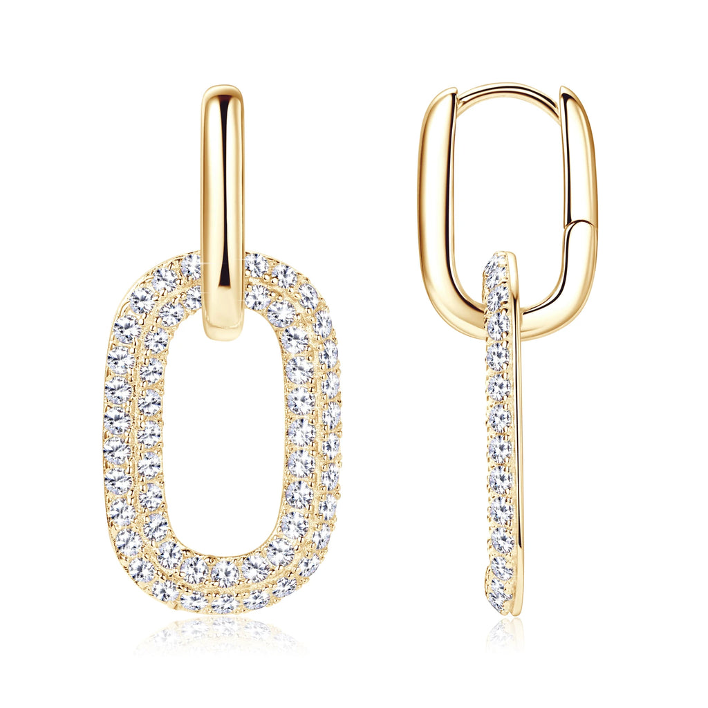 Pendientes Imperial Link Moissanita
