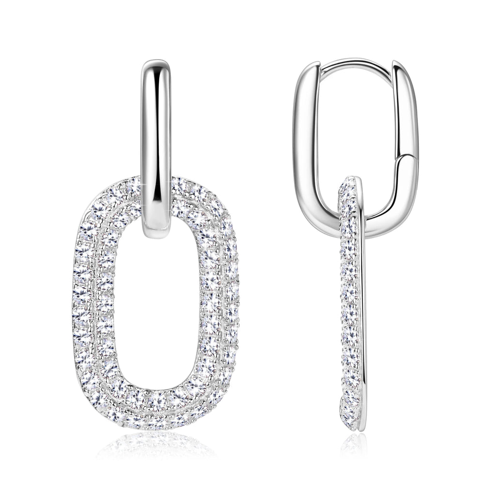 Pendientes Imperial Link Moissanita