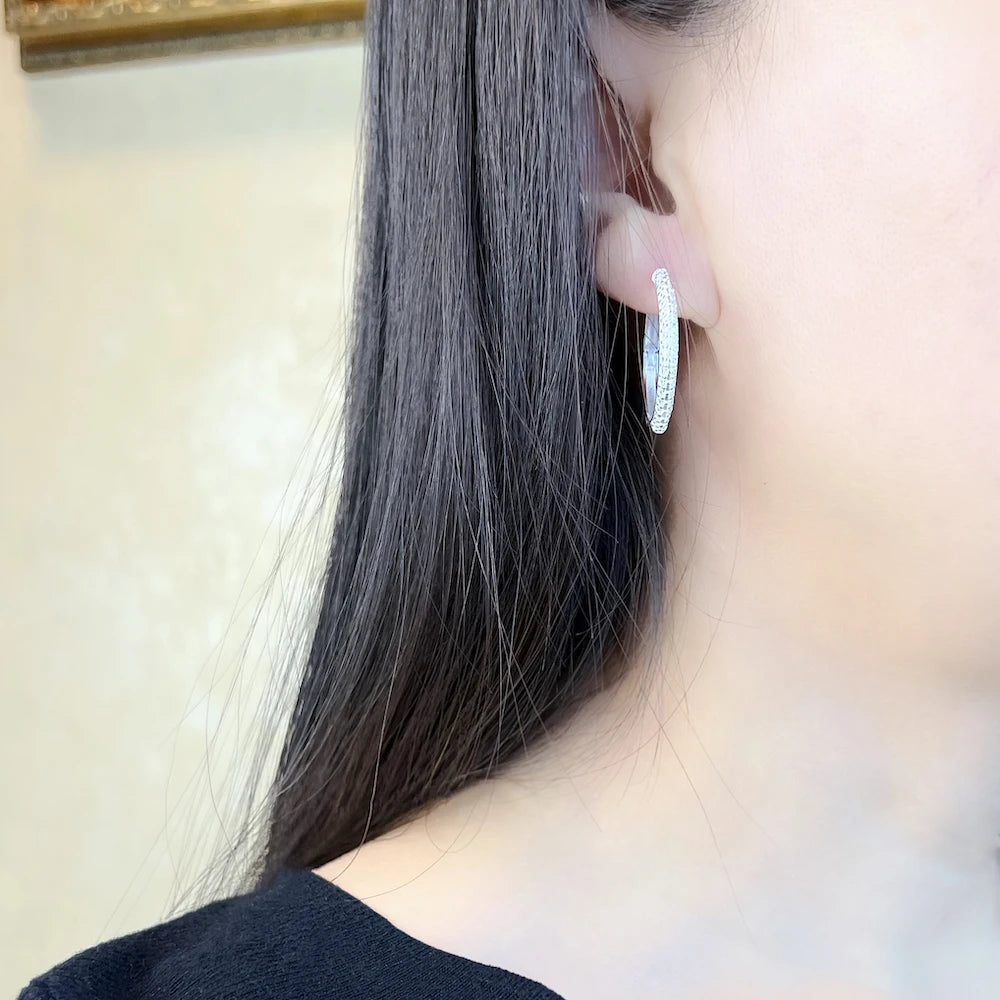 Aros Stardust Plata Maciza